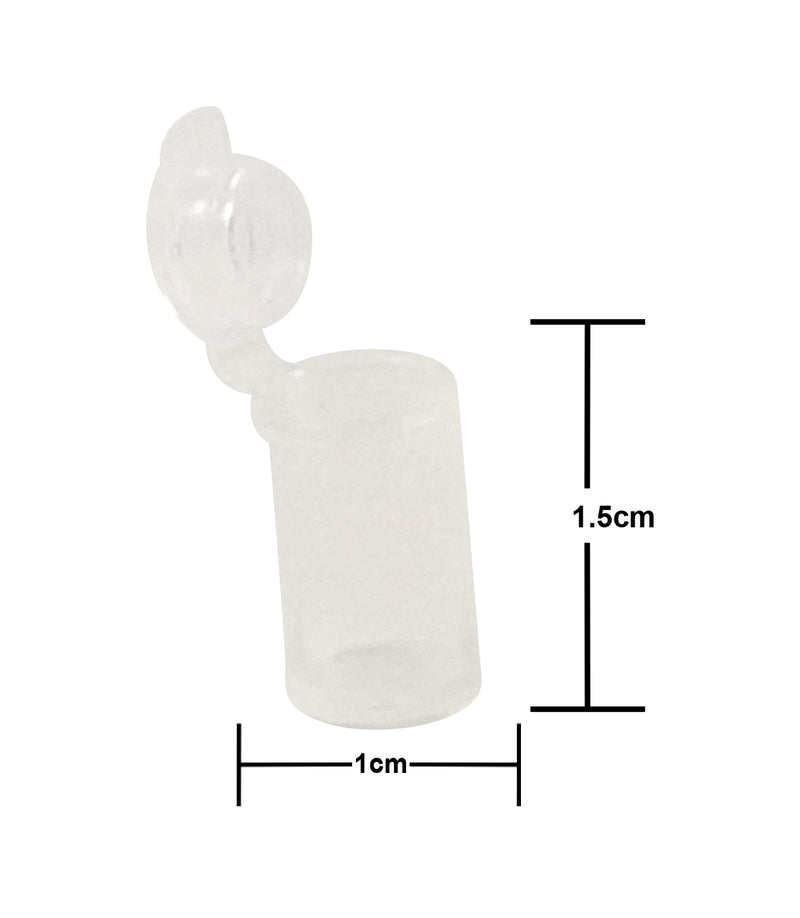 Load image into Gallery viewer, King Sting Mini Pop Top 70 (1.5cm x 1cm, .8 Gram) Plastic Containers w/60 Dram Prescription RX Green Squeeze Top Pill Container
