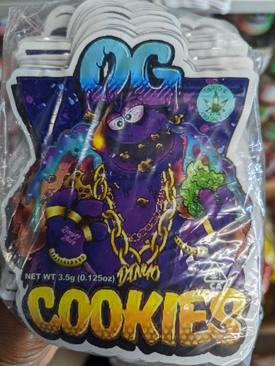 OG Cookies Mylar Bags, 50bags/pk
