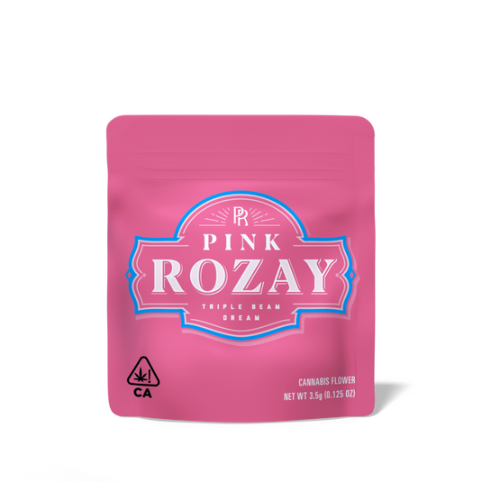 Pink Rozay Matte Mylar Bags, 50bags/pk