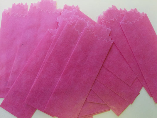 WAX GLASSINE BAGS-PINK