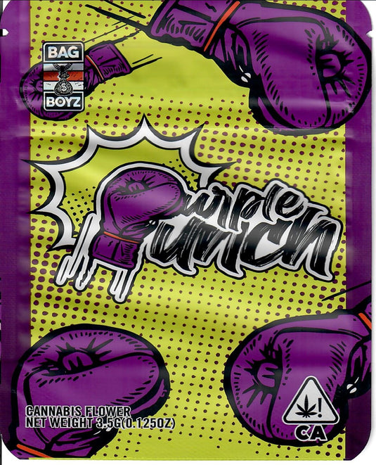 Purple Punch Matte Mylar Bags, 50bags/pk