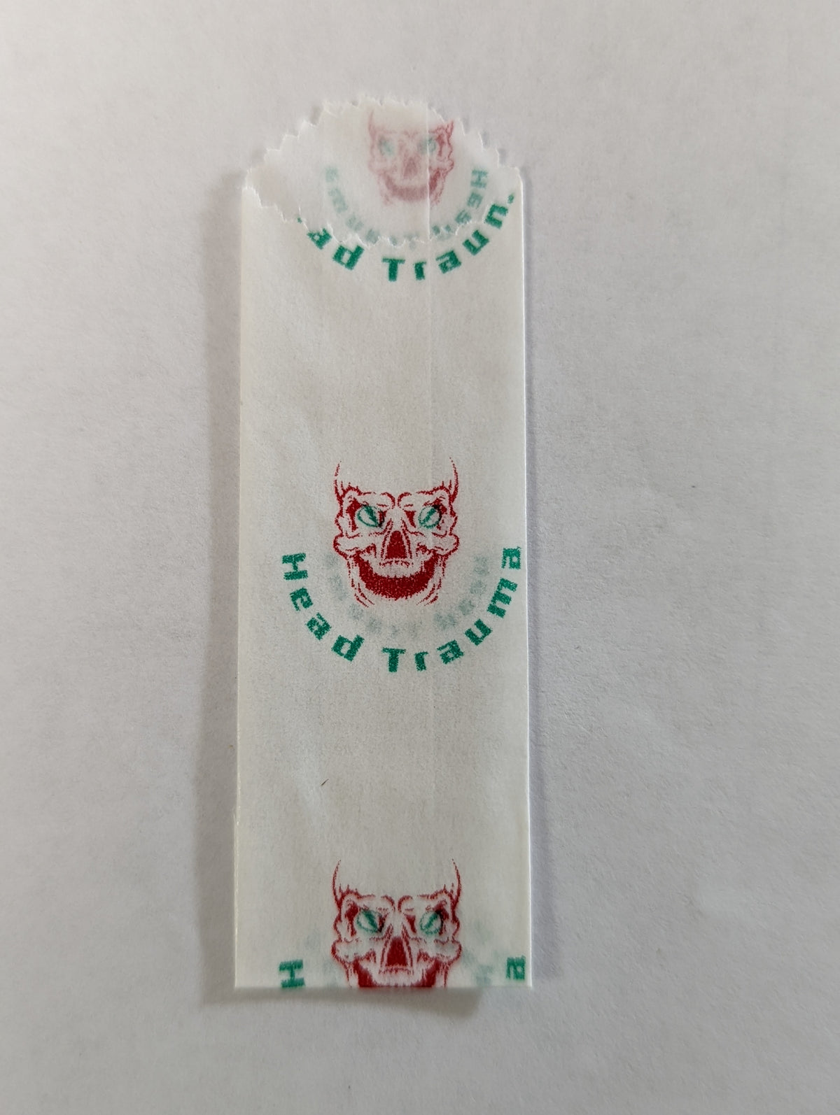 WAX GLASSINE BAGS- HEAD TRAUMA