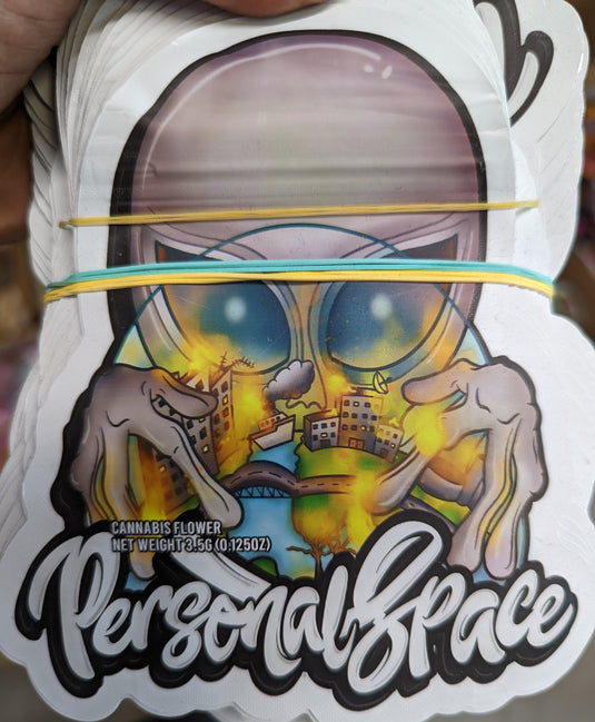 Personal Space Mylar Bags, 50bags/pk
