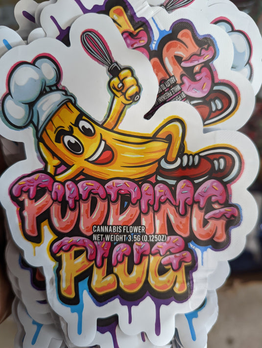 Pudding Plug Mylar Bags, 50bags/pk
