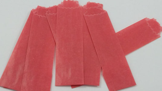 WAX GLASSINE BAGS-RED