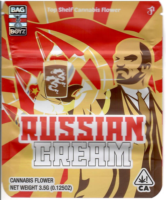 Russina Cream Matte Mylar Bags, 50bags/pk