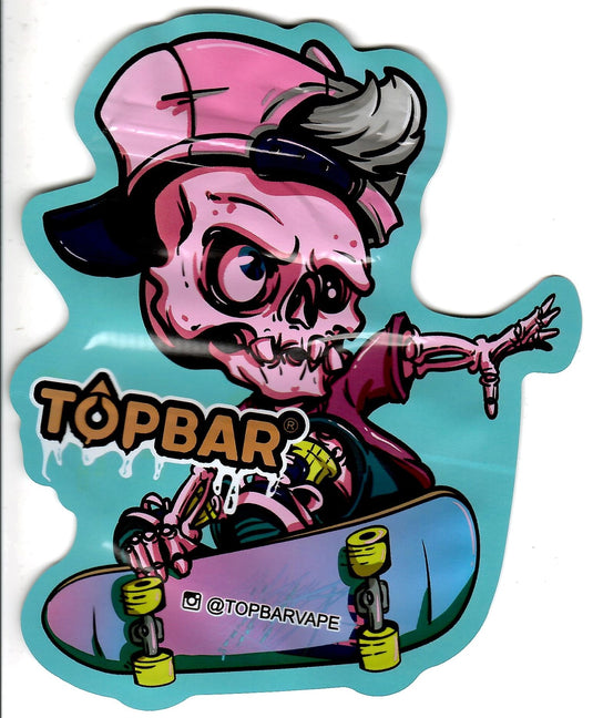Skull Skater Matte Mylar Bags, 50bags/pk