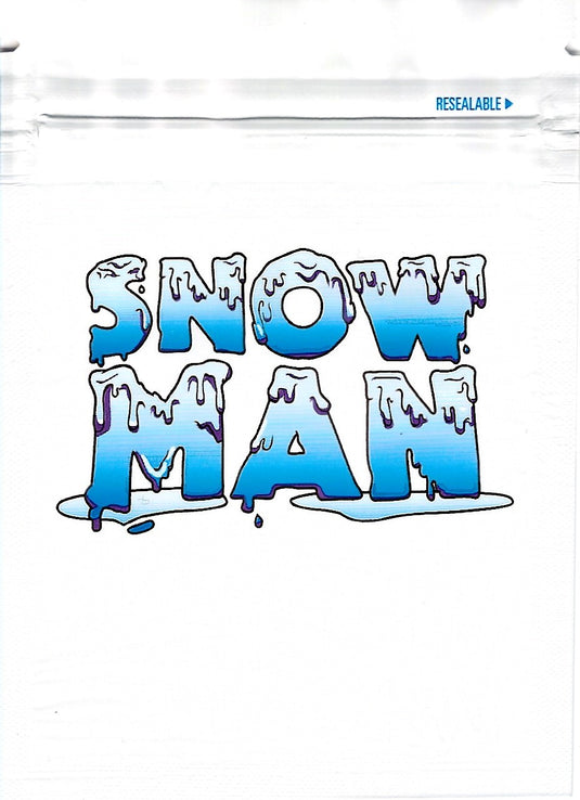 Snow Man Mylar Bags, 100bags/pk