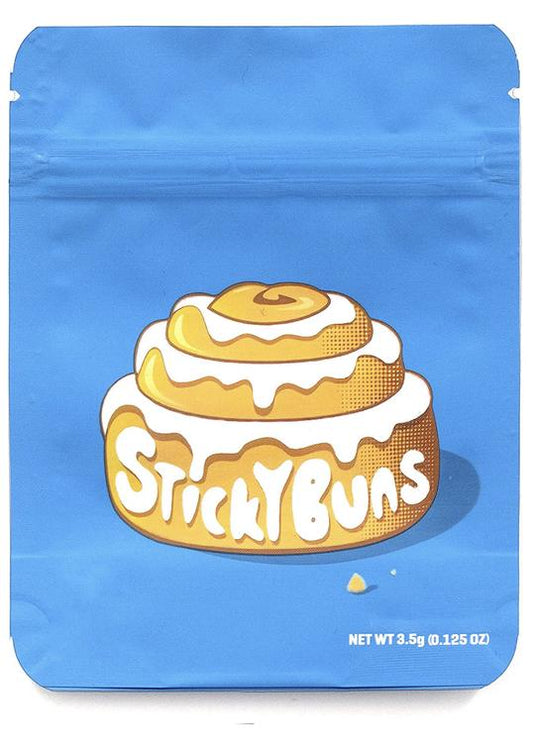 Sticky Buns Matte Mylar Bags, 50bags/pk