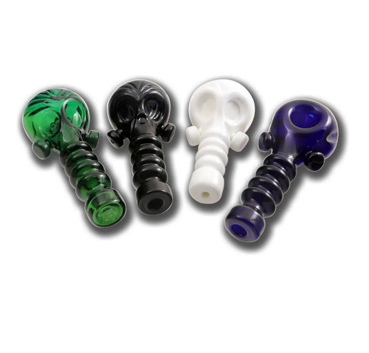 Crush Gas Mask Pipe Asst. Color