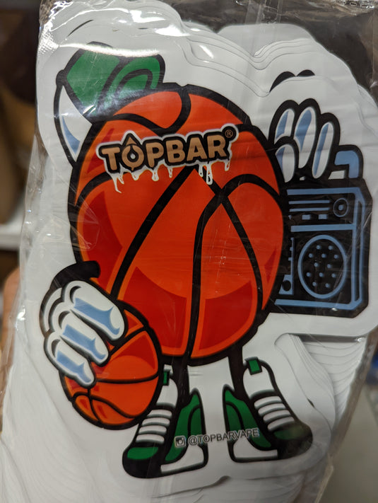 Topbar Basketball Mylar Bags, 50bags/pk