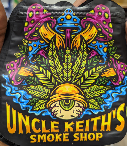 Uncle Keiths Smoke Shop Mylar Bags, 50bags/pk