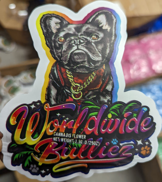 Worldwide Bulliez Mylar Bags, 50bags/pk