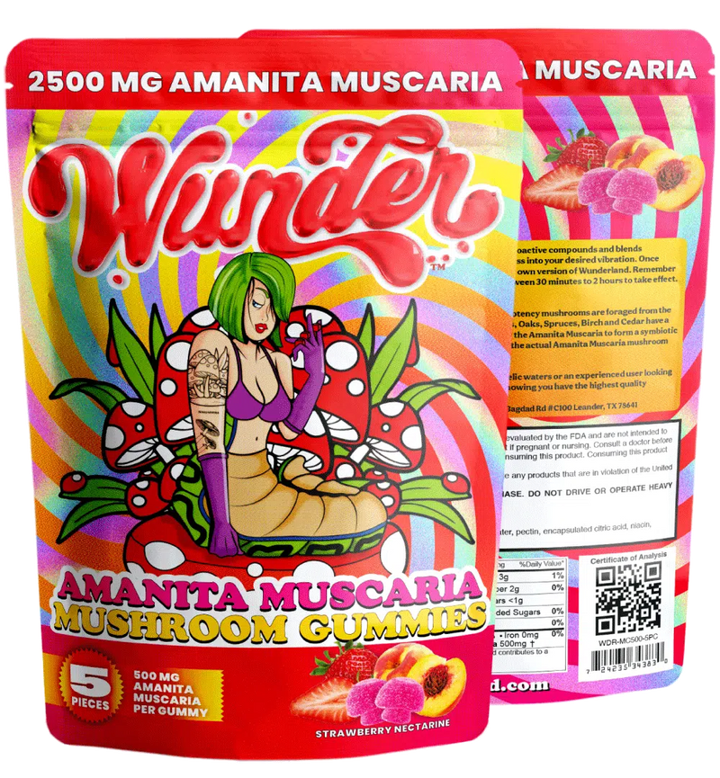 Load image into Gallery viewer, Wunder 2500MG AMANITA MUSCARIA MUSHROOMS GUMMIES
