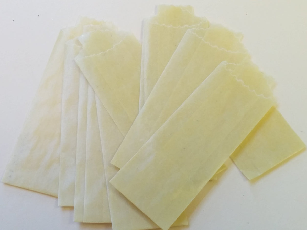 WAX GLASSINE BAGS-YELLOW