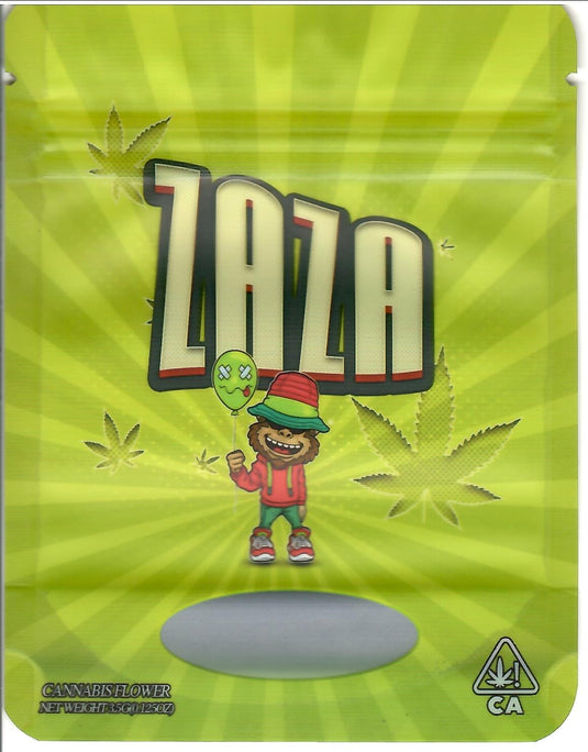 Zaza Green Matte Mylar Bags, 50bags/pk