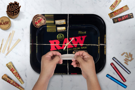 RAW Classic Black Rolling Tray