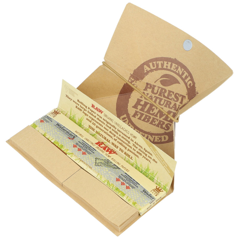 Load image into Gallery viewer, RAW Organic Hemp King Slim Artesano-Fold Out Tray + Tips
