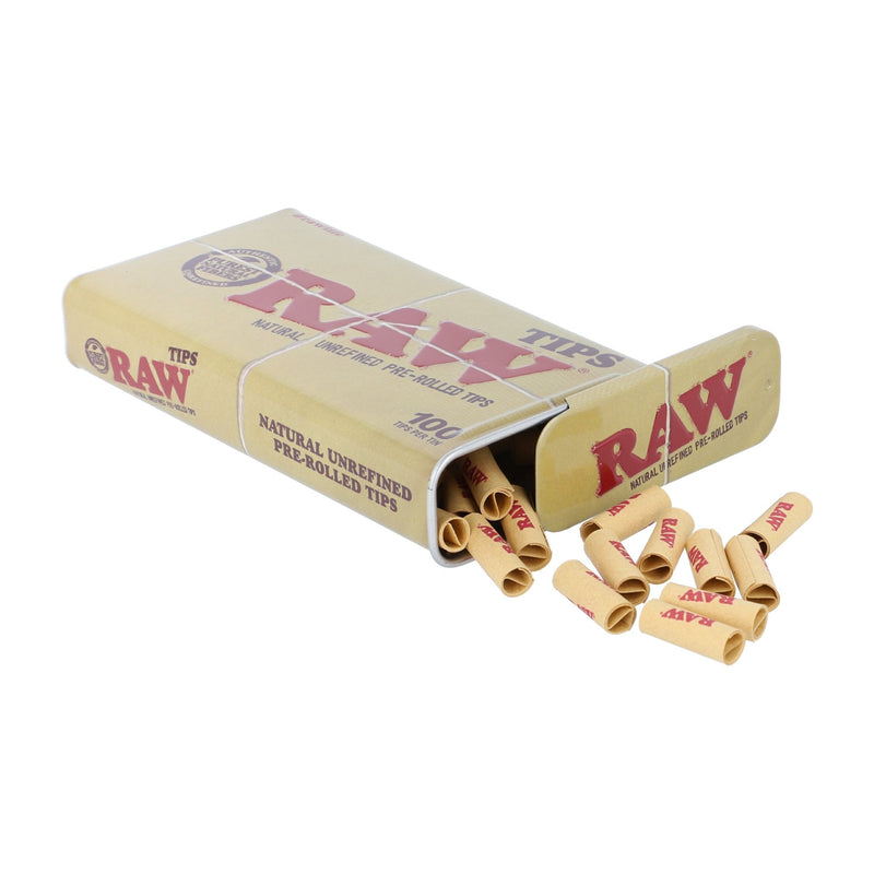Load image into Gallery viewer, RAW 100 Pre-Rolled Tips in RAW Tin, Box of 6
