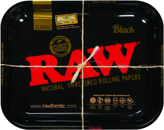 RAW Classic Black Rolling Tray