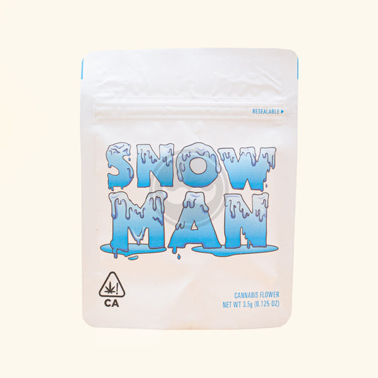 Snow Man Matte Mylar Bags, 50bags/pk