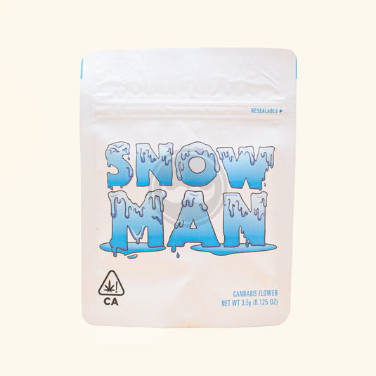 Snow Man Matte Mylar Bags, 50bags/pk