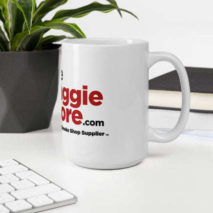 The Baggie Store White glossy mug